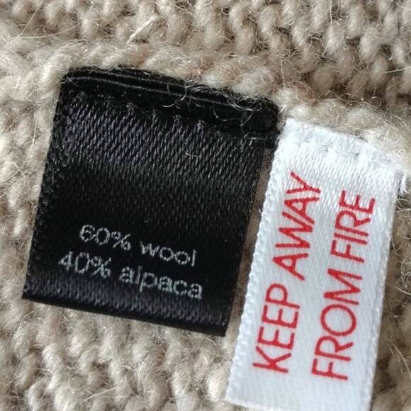 Peruvian Connection Alpaca Duster Cardigan Sweater Gray Open Front Women's XS - Picture 5 of 5